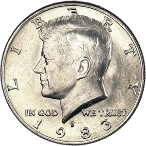 1983-D Kennedy Half Dollar Main Image