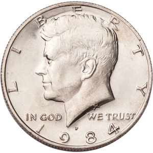 1984-P Kennedy Half Dollar MS60 Main Image
