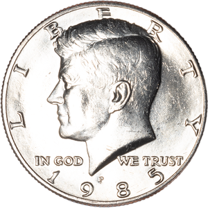 1985-P Kennedy Half Dollar MS60 Main Image