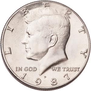 1987-P Kennedy Half Dollar MS60 Main Image