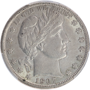 1907-D Barber Silver 50C PCGS       AU55 Main Image