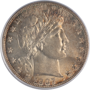 1907-D Barber Silver Half Dollar Main Image