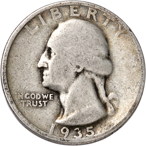 1935 Washington Silver Quarter Main Image