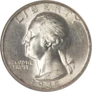 1935 Washington Silver Quarter Main Image