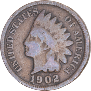 1902 Indian Head Cent, Variety 3, Bronze Main Image