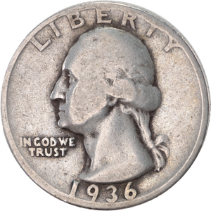 1936-D Washington Silver Quarter Main Image