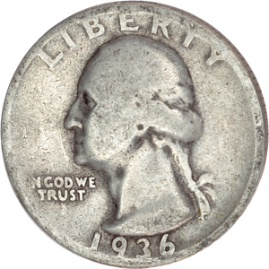 1936-S Washington Silver Quarter CIRC Main Image