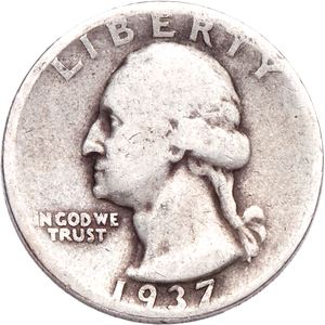 1937-D Washington Silver Quarter CIRC Main Image