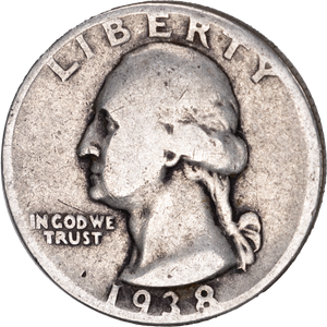1938 Washington Silver Quarter G Main Image