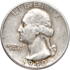 1940-D Washington Silver Quarter Main Image
