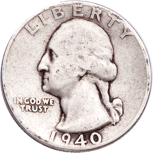 1940-S Washington Silver Quarter CIRC Main Image