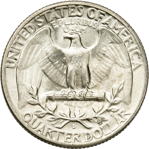 アメリカ合衆国 銀製 4枚セット 1941-D Washington Silver Quarter MS60 | Littleton Coin Company