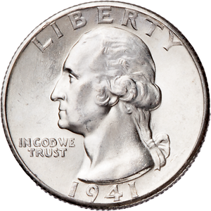 1941-D Washington Silver Quarter Main Image