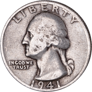 1941-S Washington Silver Quarter, Good Main Image