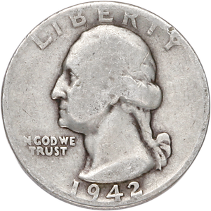 1942-D Washington Silver Quarter CIRC Main Image