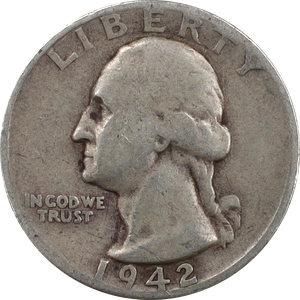1942-S Washington Silver Quarter G Main Image