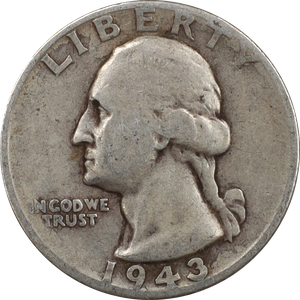 1943 Washington Silver Quarter G Main Image