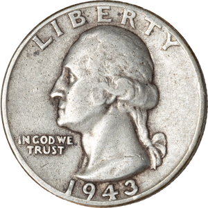 1943 Washington Silver Quarter F Main Image