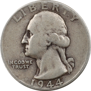 1944 Washington Silver Quarter Main Image