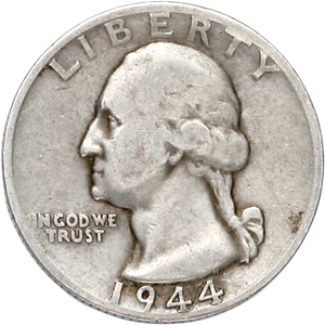 1944-D Washington Silver Quarter CIRC Main Image