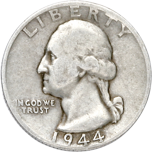 1944-S Washington Silver Quarter CIRC Main Image