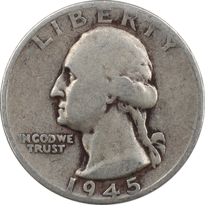 1945-S Washington Silver Quarter VG Main Image
