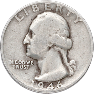 1946-D Washington Silver Quarter CIRC Main Image