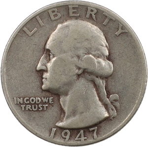 1947-S Washington Silver Quarter F Main Image
