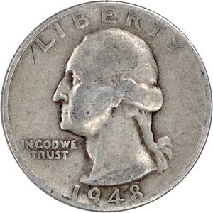 1948-S Washington Silver Quarter CIRC Main Image
