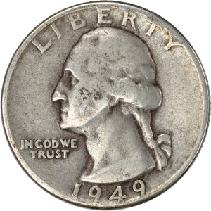 1949-D Washington Silver Quarter G Main Image
