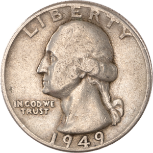 1949-D Washington Silver Quarter Main Image