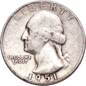 1951-S Washington Silver Quarter CIRC Main Image