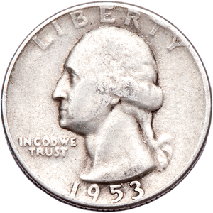 1953-S Washington Silver Quarter CIRC Main Image