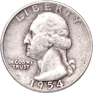 1954-D Washington Silver Quarter CIRC Main Image