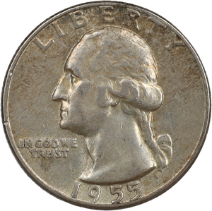 1955 Washington Silver Quarter Main Image