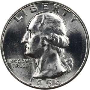 1956 Washington Silver Quarter MS60 Main Image