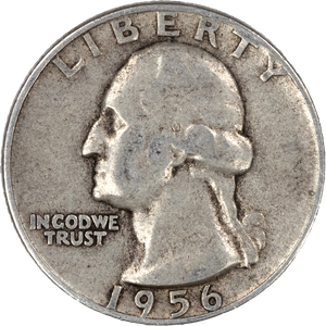 1956 Washington Silver Quarter CIRC Main Image