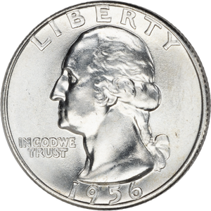 1956-D Washington Silver Quarter MS60 Main Image