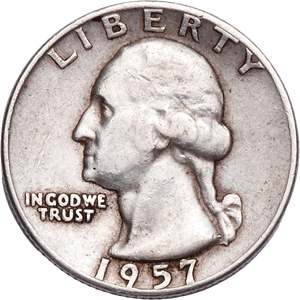 1957-D Washington Silver Quarter CIRC Main Image