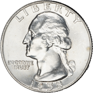 1958-D Washington Silver Quarter MS60 | Littleton Coin Company