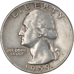 1959-D Washington Silver Quarter CIRC Main Image
