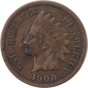 1908-S Indian Head Cent, Variety 3, Bronze Main Image