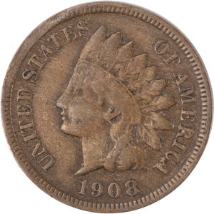 1908-S Indian Head Cent, Variety 3, Bronze Main Image