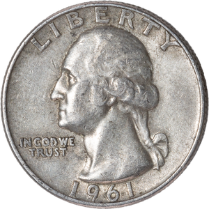 1961-D Washington Silver Quarter CIRC Main Image