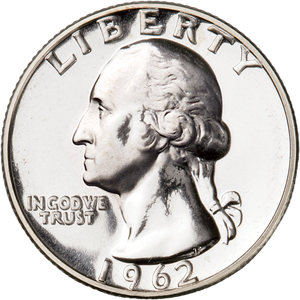1962 Washington Silver Quarter Main Image