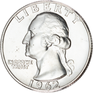 1962-D Washington Silver Quarter MS60 Main Image
