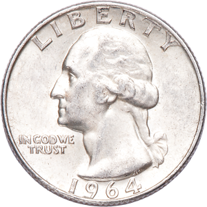 1964-D Washington Silver Quarter CIRC Main Image