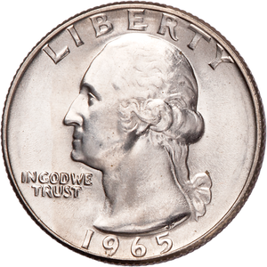 1965 Washington Quarter MS60 Main Image