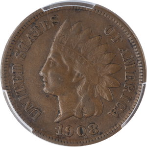 1908-S Indian Head Cent, Variety 3, Bronze Main Image
