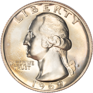 1969-S Washington Quarter PR63 Main Image